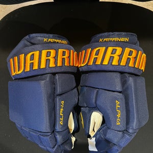 Warrior Alpha Pro Gloves 13" Pro Stock (New) St. Louis Blues - Kasperi Kapanen