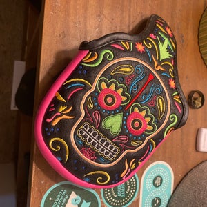 CMC Golf Day of the Dead Mallet Putter Headcover
