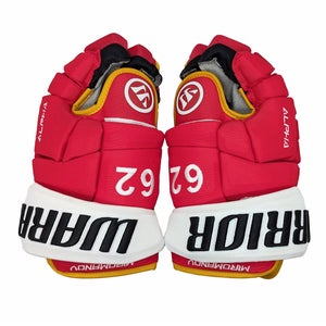 Warrior Gloves 13" Pro Stock Hockey Gloves - Calgary Flames - Miromanov  (New)