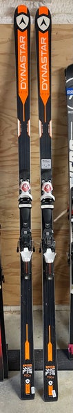 Used Racing 212 cm Dynastar Speed WC FIS SG Skis With Bindings Max Din 18