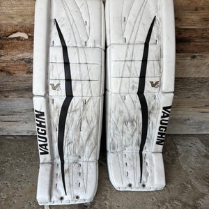 White 36" Senior Vaughn Velocity V6 Goalie Leg Pads