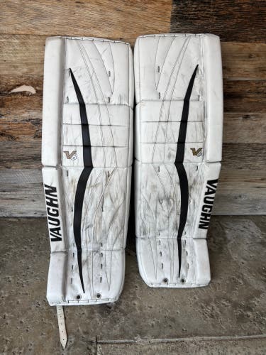 White 36" Senior Vaughn Velocity V6 Goalie Leg Pads