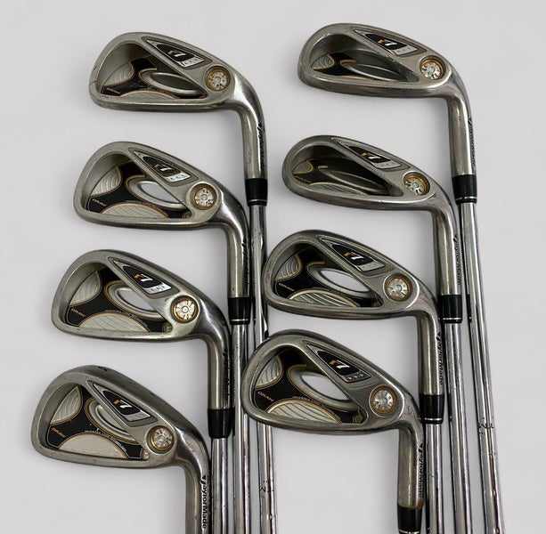 TaylorMade R7 Draw Iron Set 4 5 6 7 8 9 PW SW Flex-S T-Step 90 Steel Shafts