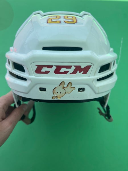 White Medium CCM Super Tacks X Helmet