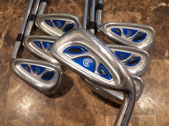 RIGHT HAND CLEVELAND CG-C BLUE GOLF IRON SET 5-SW STEEL STIFF FLEX