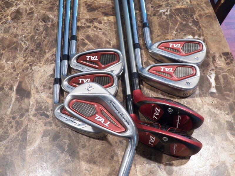 RIGHT HAND TOMMY ARMOUR TA1 HYBRID/IRON SET 3H,4H, 5-PW STEEL KBS REGULAR