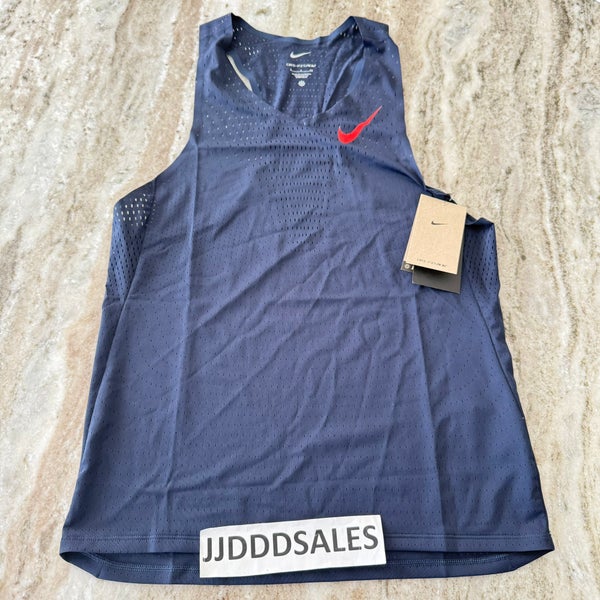 Nike AeroSwift Dri-FIT ADV Running Singlet 'Obsidian' FN4231-451 Men’s Sz Small

New With Tags