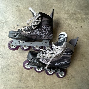 Mission Inhaler NLS6 Inline Skates Wide Width Size 10 (Used)