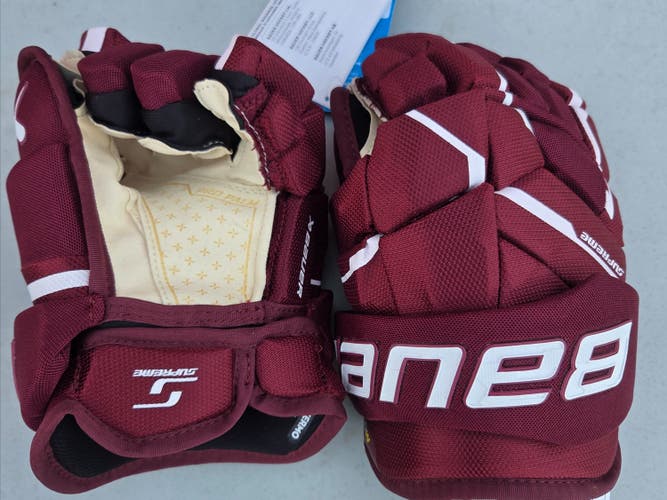 Bauer Supreme M5 Pro Gloves 12" Maroon (New)
