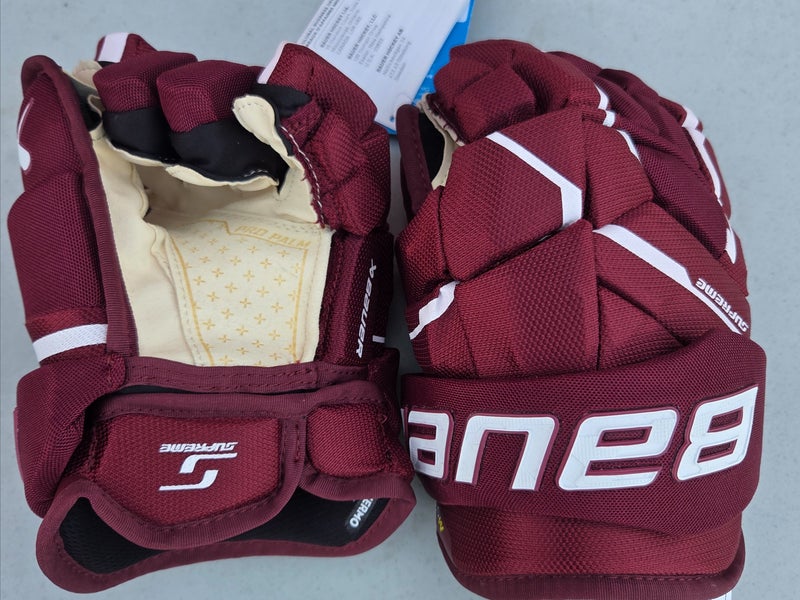 Bauer Supreme M5 Pro Gloves 12" Maroon (New)