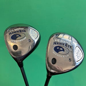 Callaway Hawk Eye VFT LH Regular Flex 3 & 5 Wood (Used)