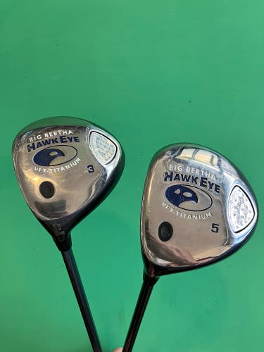 Callaway Hawk Eye VFT LH Regular Flex 3 & 5 Wood (Used)