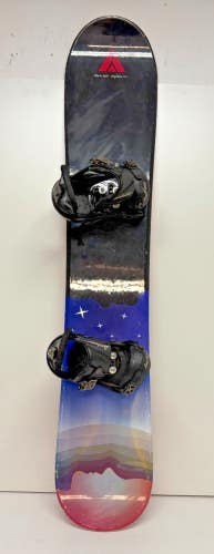 Atlantis World Magdalene 145cm Twin-Tip Snowboard Burton Stiletto Bindings Med