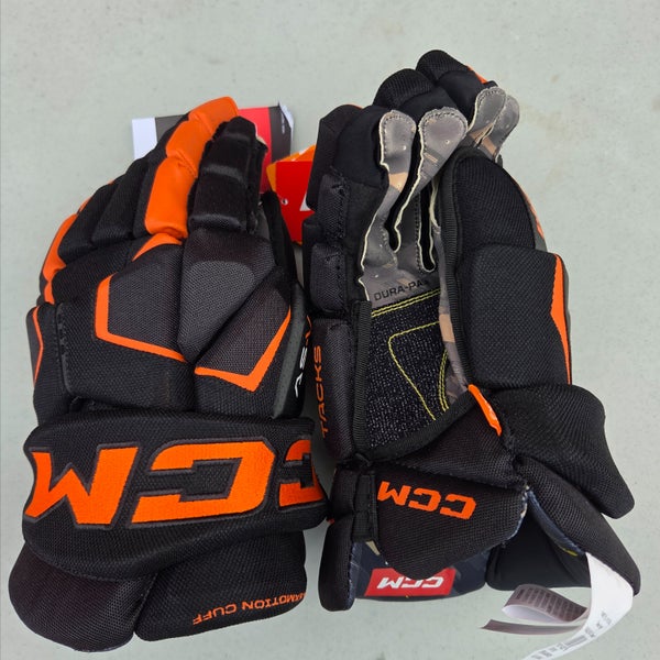 CCM Tacks AS-V Gloves 15" Black/Orange (New)
