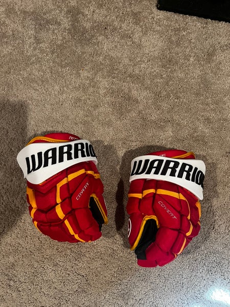 Calgary Flames - Brett Ritchie Warrior Covert Pro Stock Hockey Gloves 15"  (New)