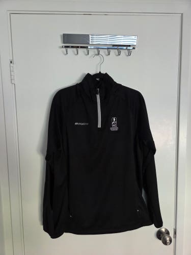 IIHF Bauer Hockey Quarter Zip Black Adult Large Like New
