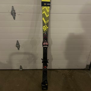Volkl Racetiger SL 143 cm Racing Skis With Bindings Max Din 14 (Used)