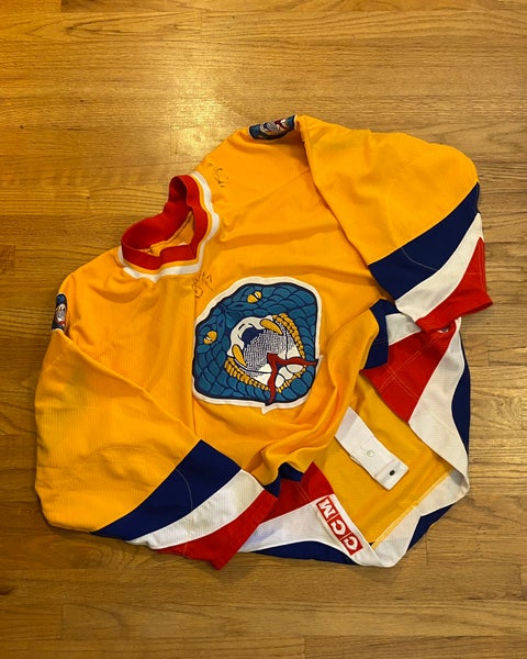 Vintage Columbus Cottonmouths Authentic Center Ice Hockey Jersey
