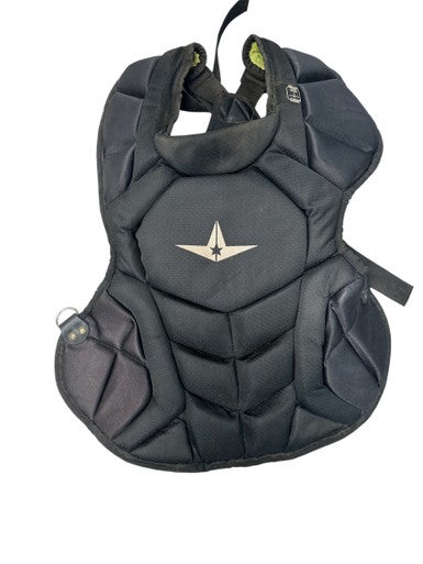 Used All Star CPCC1216S7X Catchers Chest Protector Black Intermed 11835-S000197472