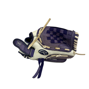 Used Rawlings FP115PURW BB/SB Glove RH Throw White And Purple 11 1/2" 11692-S000141716