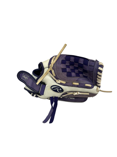 Used Rawlings FP115PURW BB/SB Glove RH Throw White And Purple 11 1/2" 11692-S000141716
