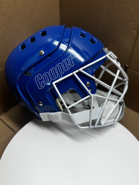 KEN WREGGET TORONTO MAPLE LEAFS COOPER SK600 STYLE HOCKEY HELMET / GOALIE MASK LARGE 73/4”
