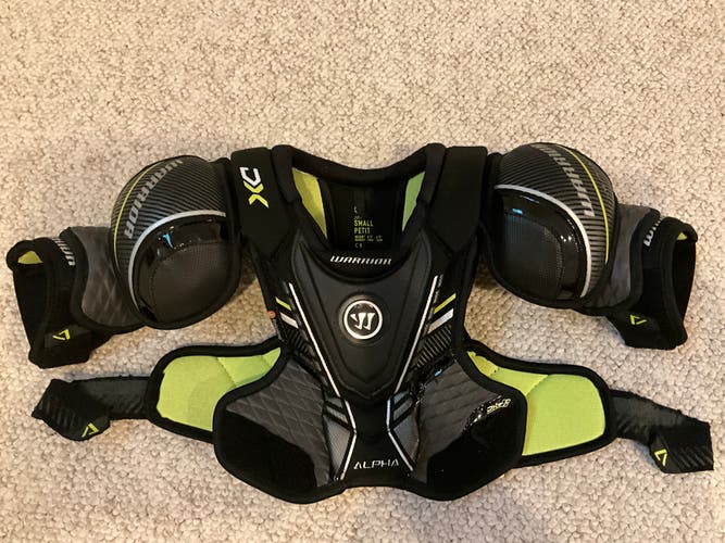 Small Junior Warrior Alpha DX Shoulder Pads (Used)