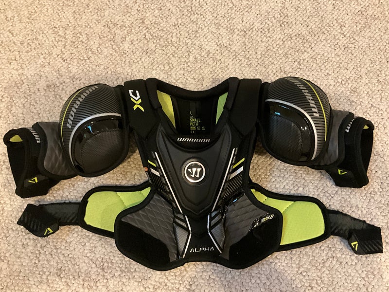 Small Junior Warrior Alpha DX Shoulder Pads (Used)