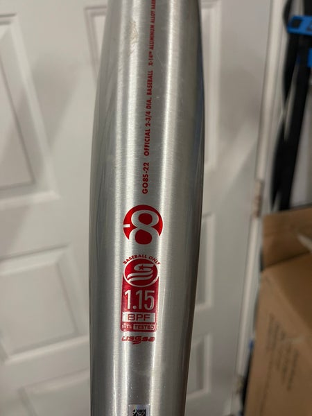 2022 DeMarini The Goods One Piece Alloy USSSA Certified Bat (-8)  22 oz 30" (Used)
