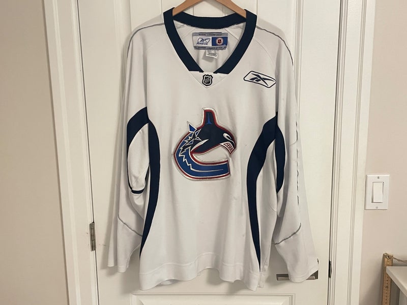 Authentic Vintage Reebok Vancouver Canucks Practice White Jersey West Coast XXL