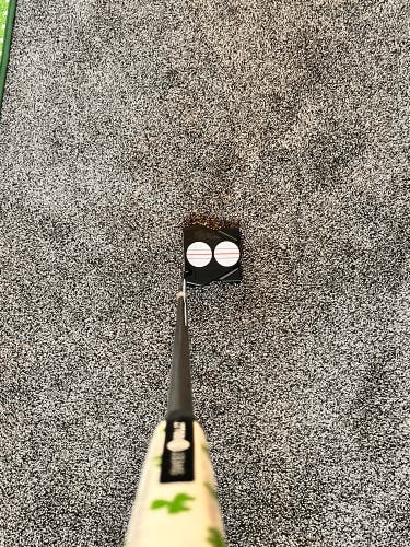 Black Unisex 2021 Odyssey 2 Ball Mallet Right Handed Putter Uniflex 30" (Used)