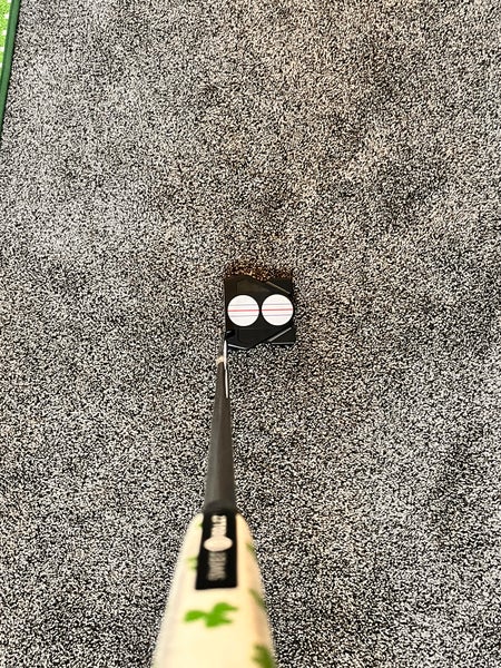 Black Unisex 2021 Odyssey 2 Ball Mallet Right Handed Putter Uniflex 30" (Used)