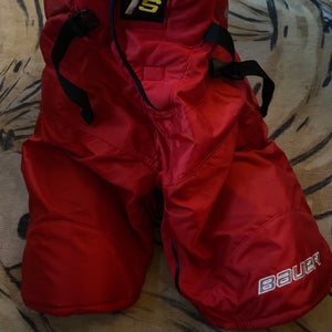 Men's Senior Red XL Bauer Supreme 1S Hockey Pants (Used)