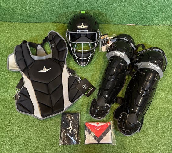 All Star S7 Elite Black Intermediate Catcher's Set (New)