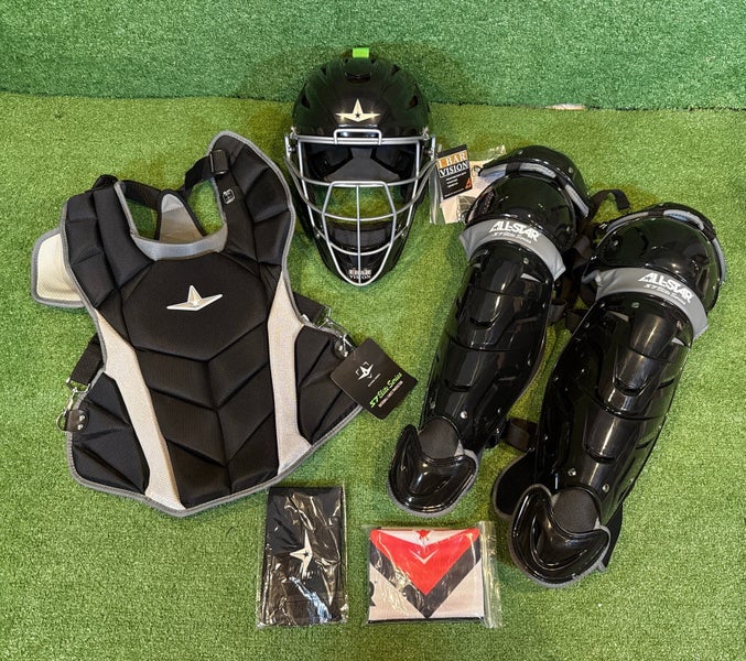 All Star S7 Elite Black Intermediate Catcher's Set (New)