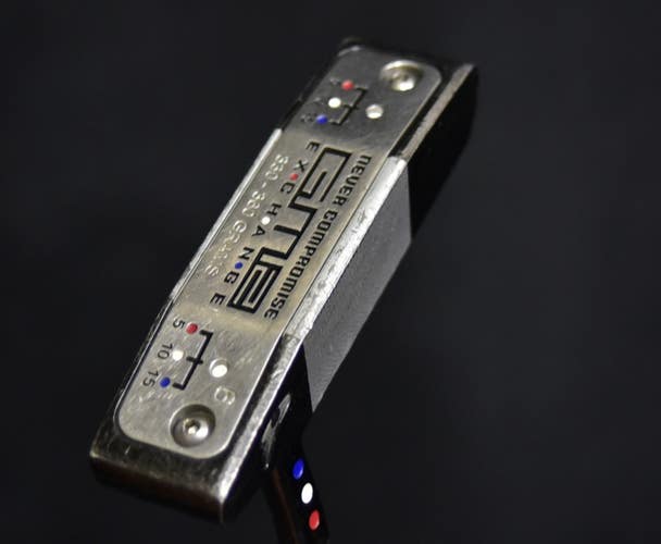 NEVER COMPROMISE GMS PUTTER RIGHT HANDED, SHAFT 35", NEW GRIP