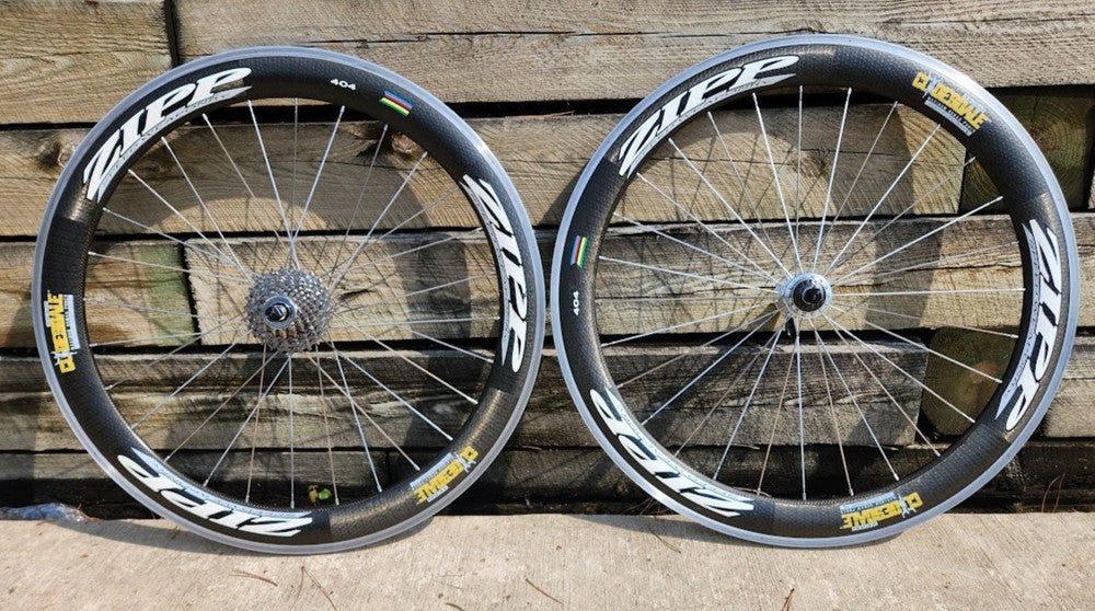 ZIPP 404 CLYDESDALE TUBULAR 700c CARBON RIM SET