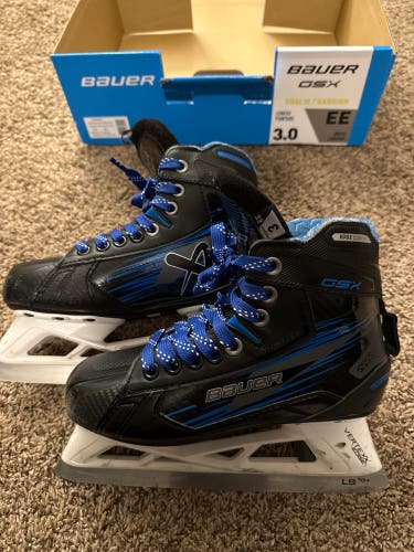 Bauer gsx Hockey Skates Extra Wide Width Size 3 (Used)