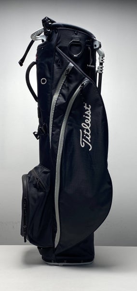 Titleist Players 4 Carbon Stand Bag Black 4-Way Divide Dual Strap Golf Bag