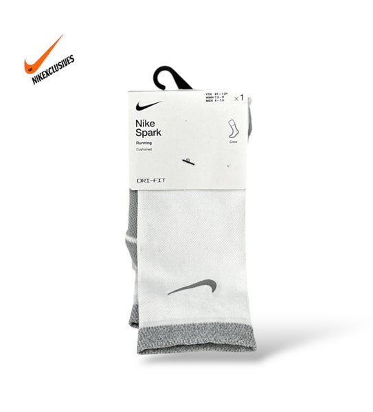 Nike Spark Dri-fit Cushioned Crew Running Socks CU7200-100