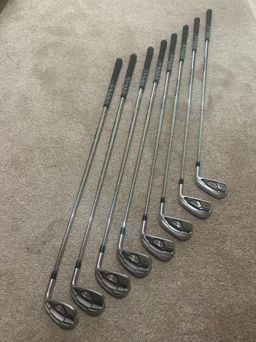 Men's 2016 Callaway Apex Right Handed Iron Set Stiff Flex (8 Clubs) #4 - #9, PW, GW Steel Shaft (Use