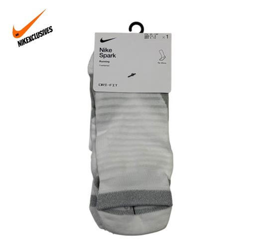 Nike Spark Dri-fit Cushioned No Show Running Socks CU7201-100