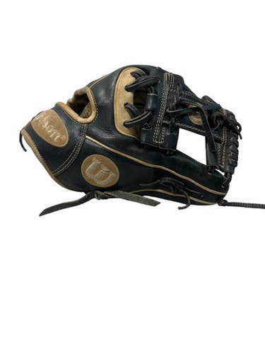 Used Wilson 1786 BB/SB Glove RH Throw Black And Tan 11 1/2" 11835-S000197315