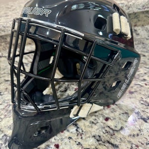 Bauer NME One Goalie Mask Small, Cheater cage, & certified cage