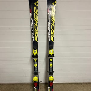 Fischer RC4 World Cup SL 165 cm Racing Skis With Bindings Max Din 17 (Used)