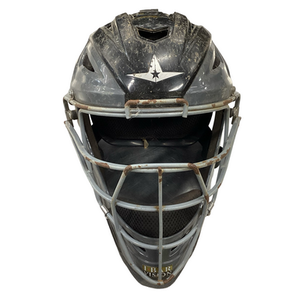 Used All Star MVP2500 Catchers Helmet w/Mask Black One Size 11613-S000168278