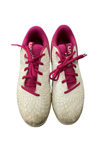 Used Under Armour BB CLEATS BB/SB Cleats Pink Junior 05.5 11613-S000168280