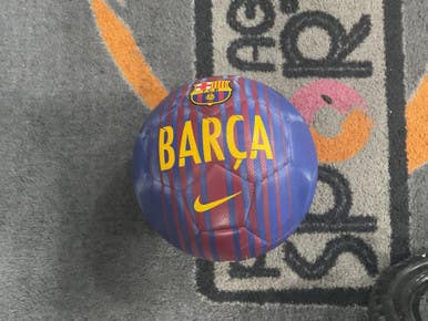 Used Nike BARCA All Size Soccer Ball Navy Blue 4 11614-S000221965