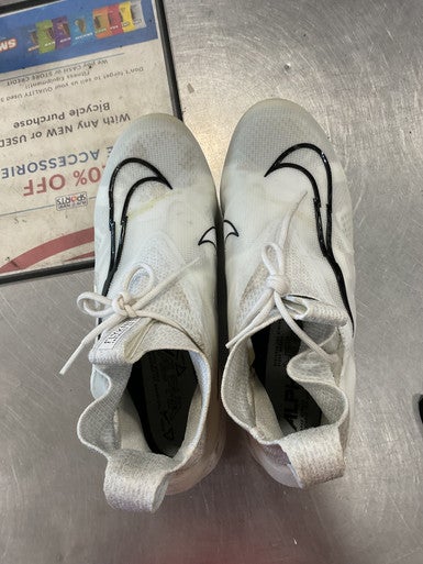 Used Nike ALPHA GHOST LACE Adult FB Cleats White Senior 11 11614-S000221864