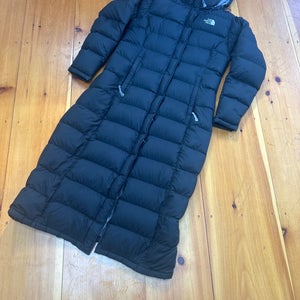 Long Black Medium The North Face Goose Down Jacket (Used)